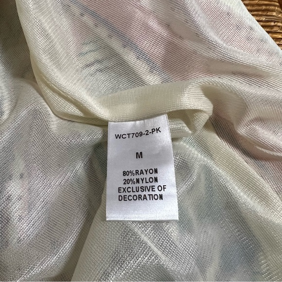 NWT size Med Adorable patchwork style sundress fully lined soft fringe detail - Picture 8 of 11